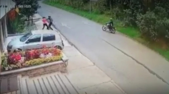 Robo a un mujer en Bogotá