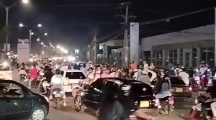 Más de 20 motos fueron inmovilizadas.