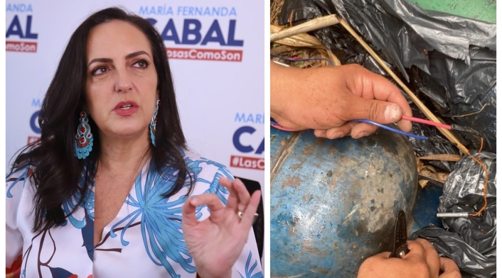 Planearon atentado contra María Fernanda Cabal con cilindros bomba. Planearon atentado contra María Fernanda Cabal con cilindros bomba.
