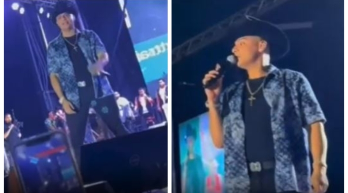 Eduin Caz le lanzan cerveza en concierto Eduin Caz le lanzan cerveza en concierto