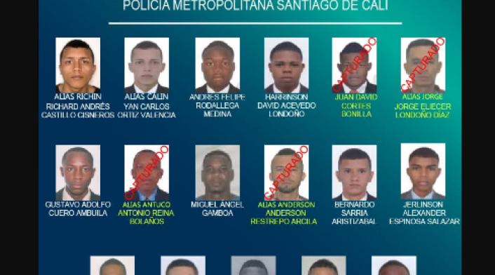 El cartel de los más buscado por homicidio en Cali