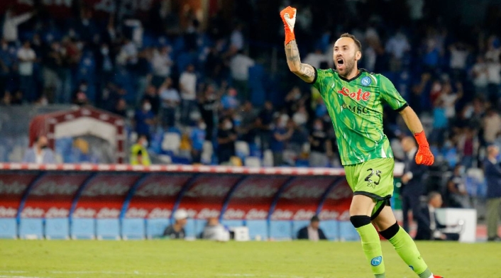 David Ospina, arquero del Napoli en la temporada 2021 David Ospina, arquero del Napoli