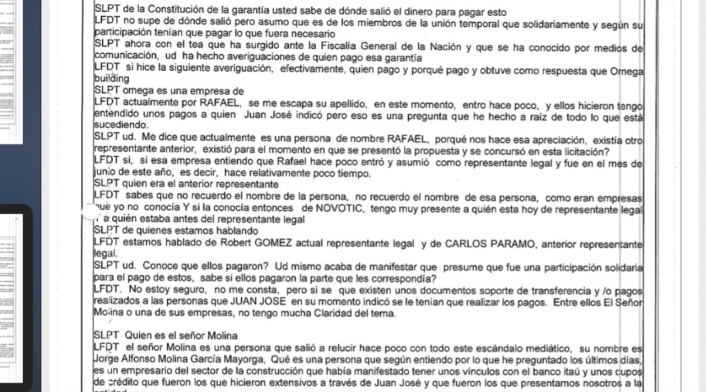 Declaración de uno de los implicados en caso Centros Poblados Declaración de uno de los implicados en caso Centros Poblados