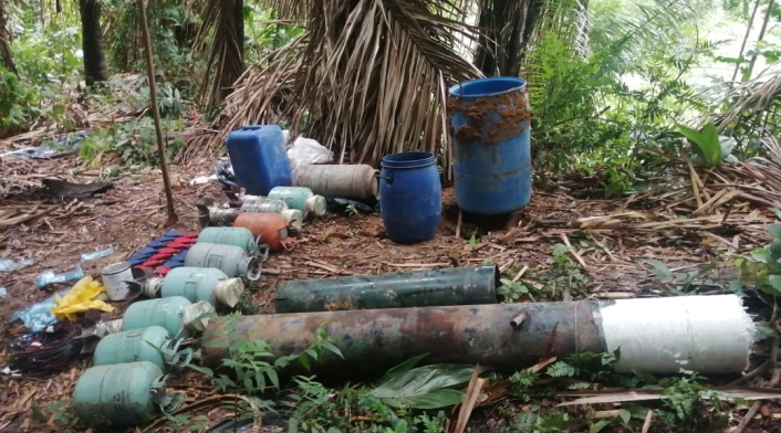 Explosivos en zona rural de Cúcuta