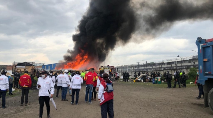 Incendio en Bogotá