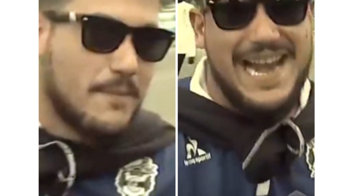 Hincha argentino imita acento paisa