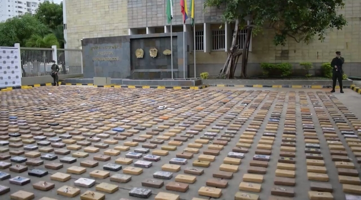 Droga incautada en el Puerto Marítimo de Cartagena