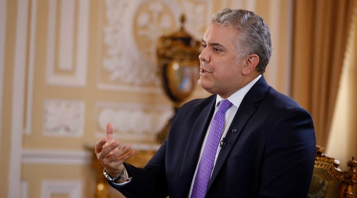 Iván Duque, presidente de Colombia Iván Duque, presidente de Colombia, en Palacio de Nariño