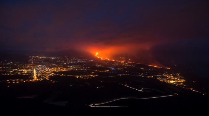 Lava del volcán Cumbre Vieja