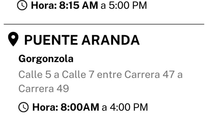 Cortes de luz sábado 2 de octubre