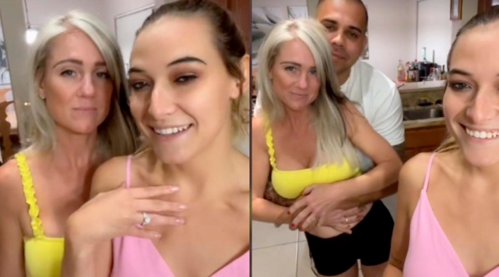 Madi Brooks, mujer que comparte a su esposo con su mamá y hermana Madi Brooks, mujer que comparte a su esposo con su mamá y hermana