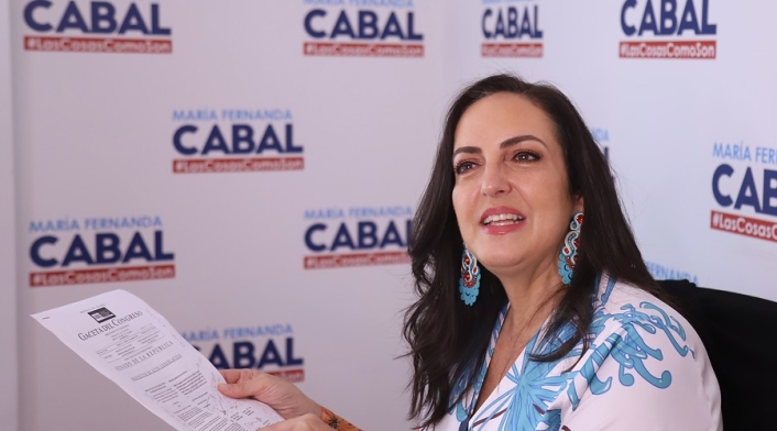María Fernanda Cabal es precandidata del Centro Democrático. María Fernanda Cabal es precandidata del Centro Democrático.