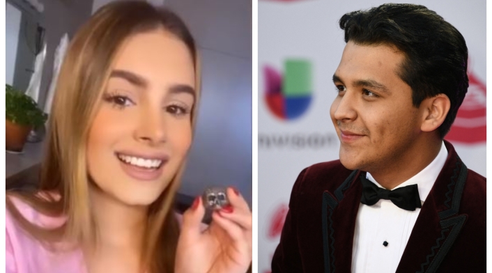 Nodal y la fan que tenía el anillo de calavera que perdió