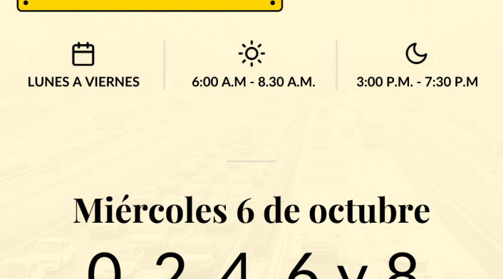 Pico y placa en Bogotá miércoles 6 de octubre de 2021 Pico y placa en Bogotá miércoles 6 de octubre de 2021