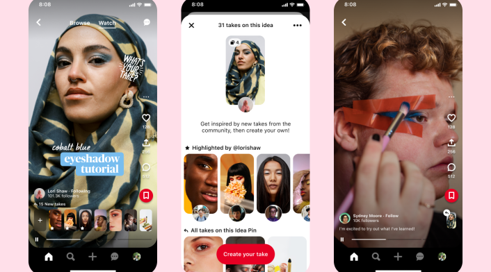 Pinterest actualización