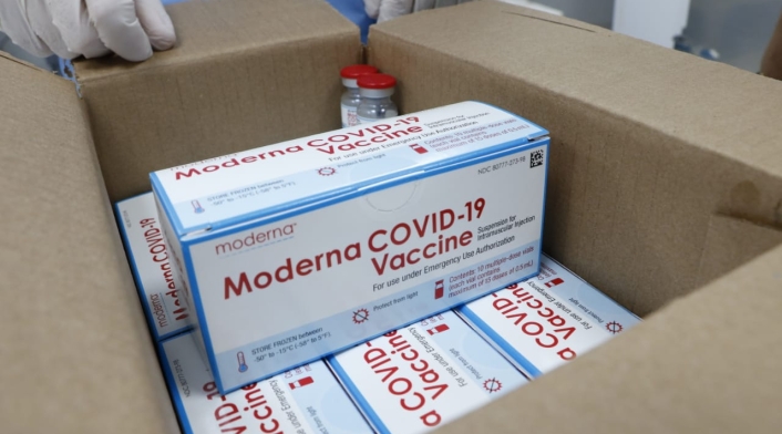 Vacunas de Moderna en Santander.
