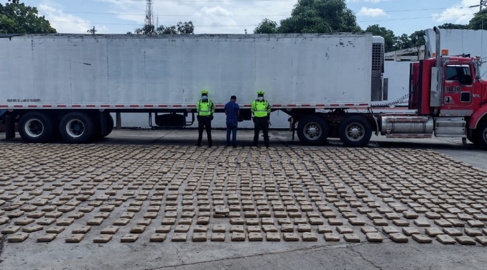 Ubicaron una caleta en la zona de refrigeración del contenedor