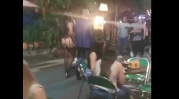Mujer que desfiló en lencería en Medellín.