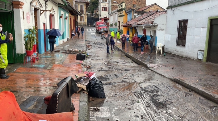 Afectación viviendas en el barrio Egipto