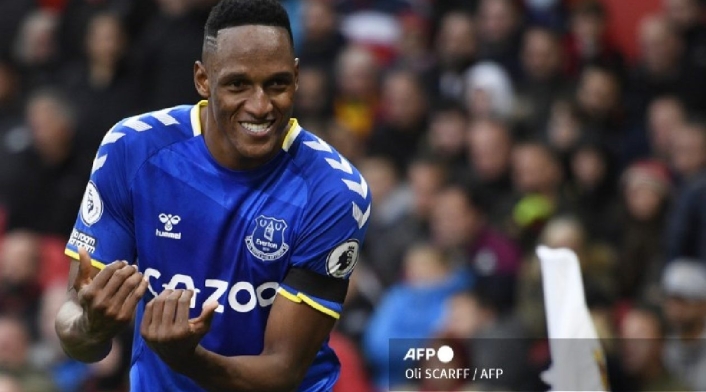 Yerry Mina, jugador de Everton de la Premier League