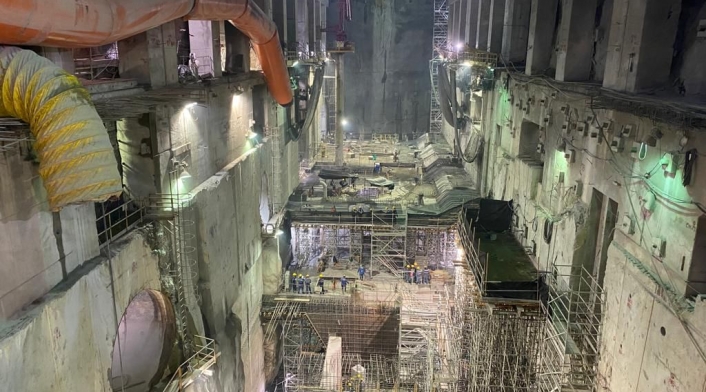 Obras en el megaproyecto Hidroituango.