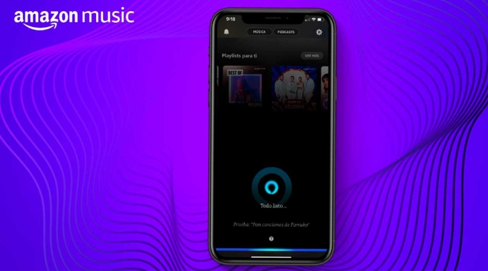 Alexa funciona en Amazon Music Alexa permite usar comandos de voz en Amazon Music