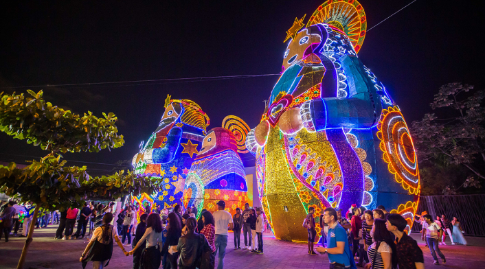 Alumbrado navideño en Medellín Alumbrado en temporada navideña en Medellín