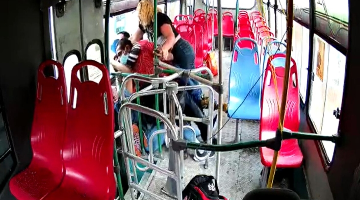 Atraco en bus de Barranquilla