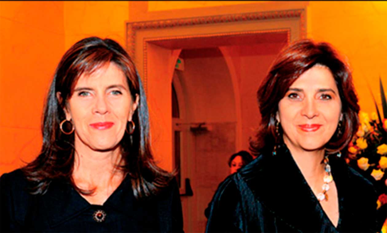 María Ángela Holguín y su hermana Carolina Holguín