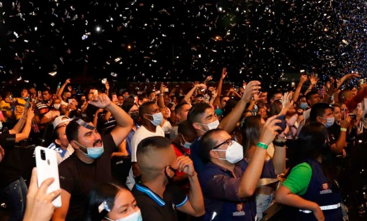 Concierto con vacunados contra covid en Cali Concierto con vacunados contra covid en Cali