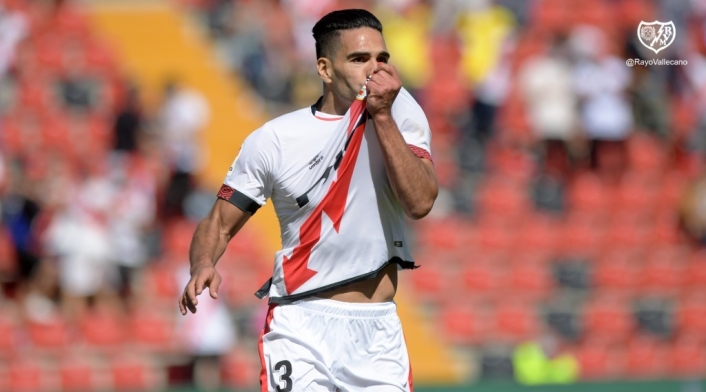 Falcao, Rayo Vallecano vs Celta de Vigo
