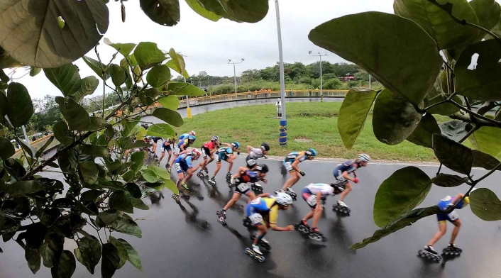 Mundial de patinaje - Ruta lluvia