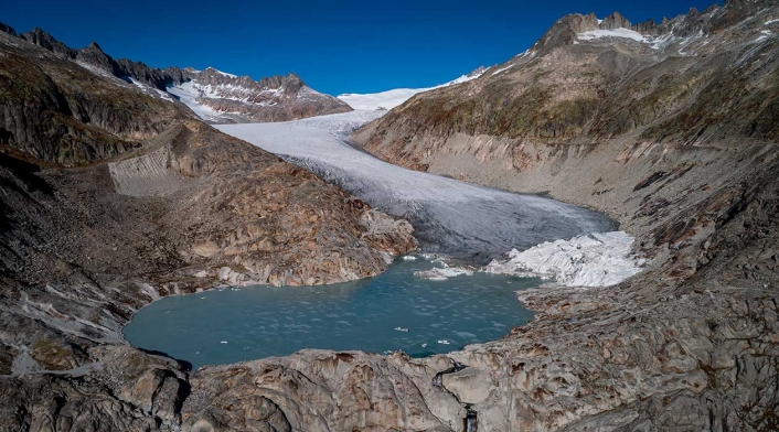 Glaciar del Ródano Glaciar del Ródano se derrite