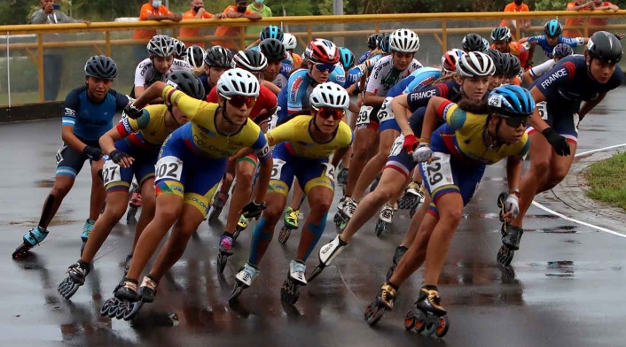 Mundial de patinaje - Ruta lluvia