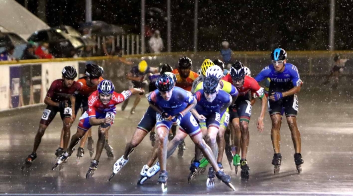 Mundial de patinaje - Ruta lluvia