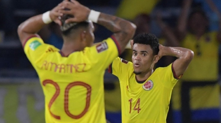 Jugadores de la Selección Colombia