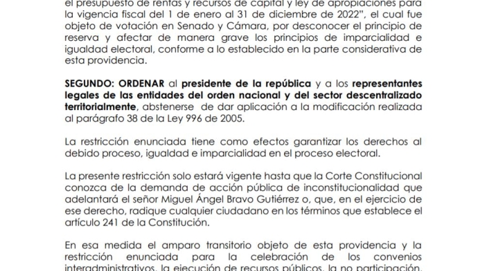 LEY DE GARANTÍAS