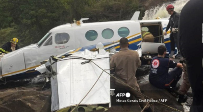 Avión donde viajaba la cantante brasileña Marília Mendonça