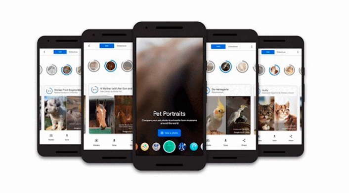 Pet portraits app de Google