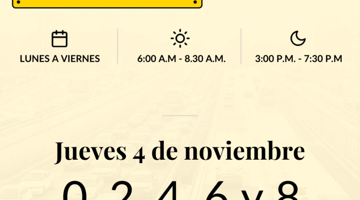 pico y placa Bogotá HOY jueves 4 de noviembre pico y placa Bogotá HOY jueves 4 de noviembre