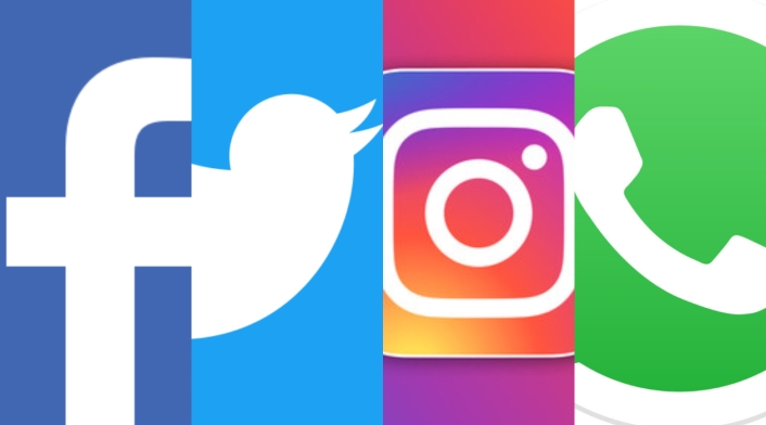 Redes sociales - Facebook Twitter Instagram y WhatsApp