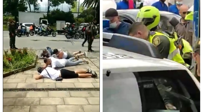 Capturados por robo en Medellín