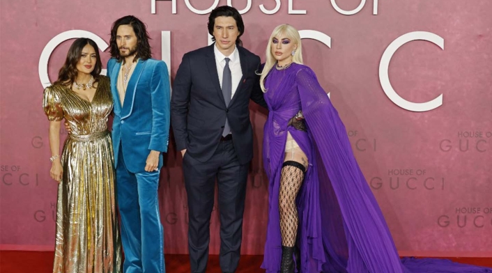 Salma Hayek, Jared Leto, Adam Driver y Lady Gaga