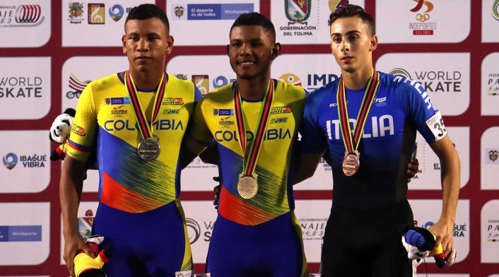 Salomón Caraballo, patinador colombiano