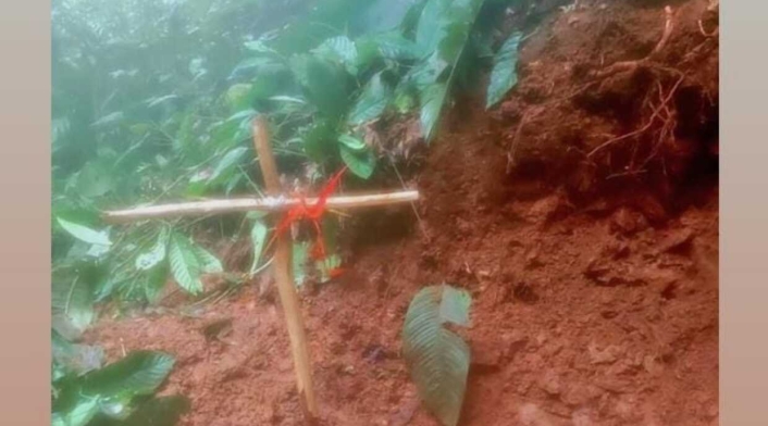 Acá enterraron el cuerpo del niño cubano.