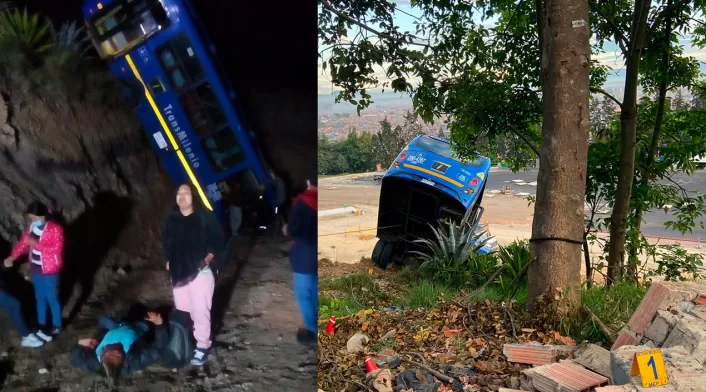 Bus del SITP se accidenta en Ciudad Bolívar Bus del SITP se accidenta en Ciudad Bolívar