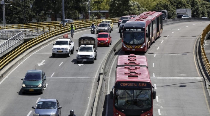 Calles de Bogotá Se reportan demoras en repuesto de vehículos.