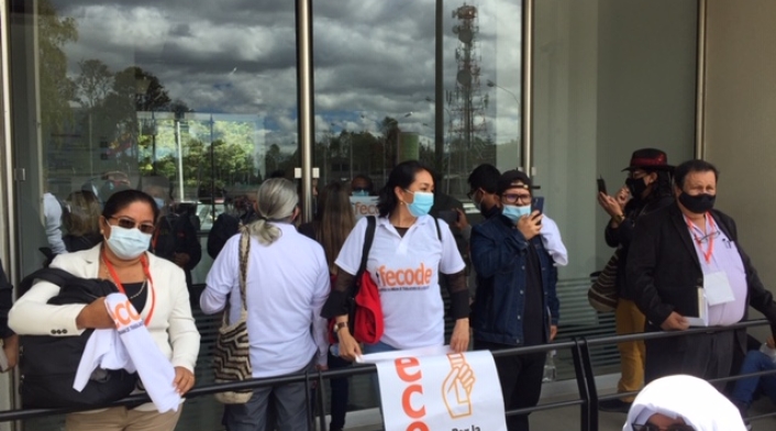 Protesta de Fecode