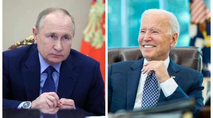 Vladimir Putin y Joe Biden Vladimir Putin y Joe Biden