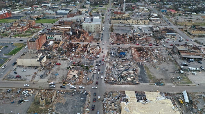 Devastación en Kentucky por tornado